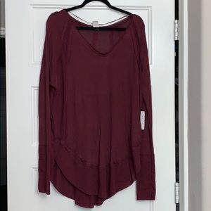 Free People Waffle Knit Thermal